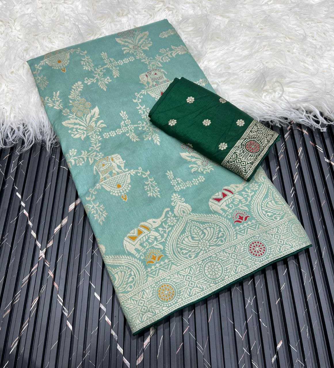 Ynf Soft Dola RIN225 936 Sarees Wedding Collections Festive Collections Wholesale Traditional Sarees Zari Sarees Sarees With Blouse Manufacturer