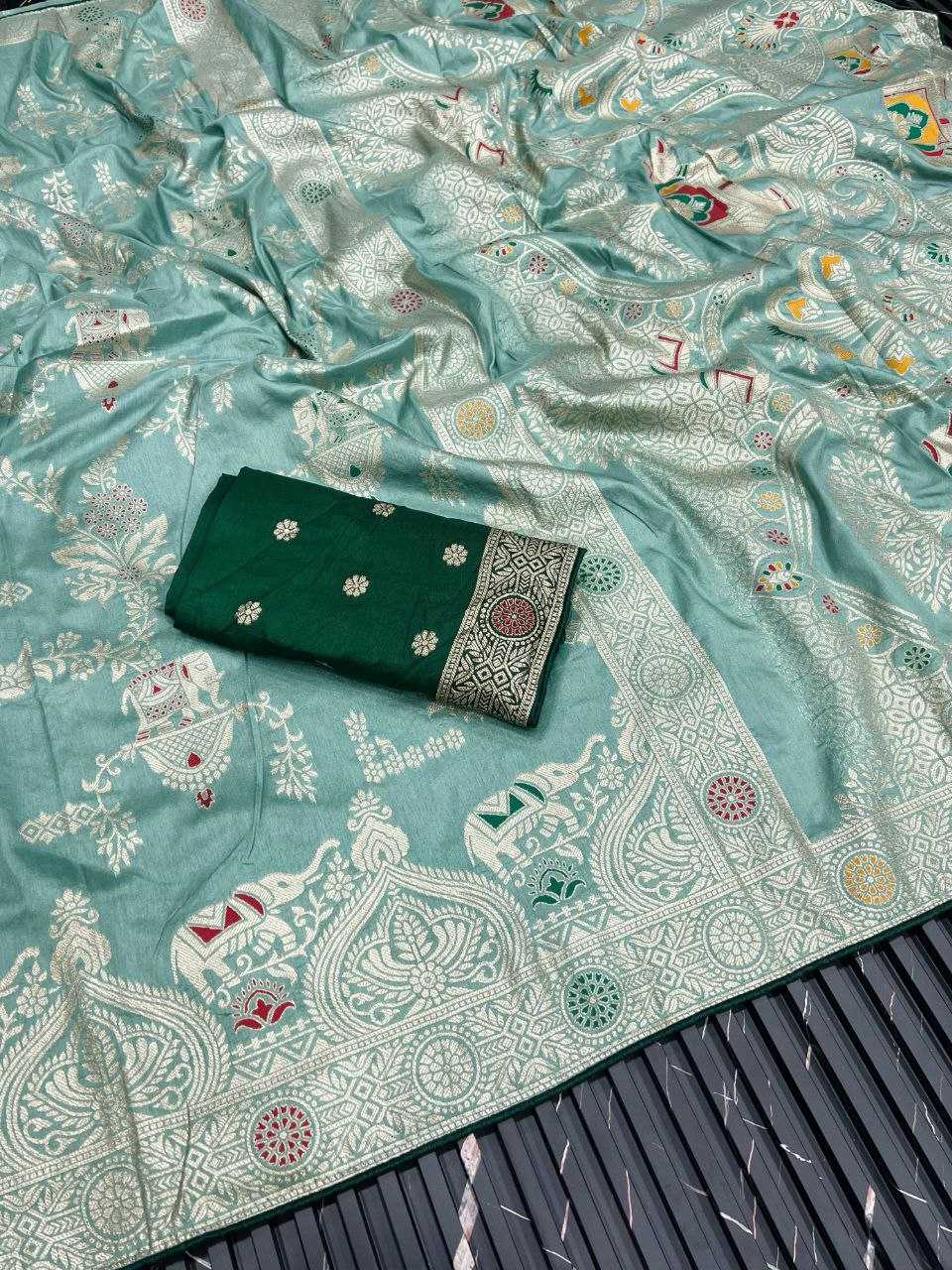 Ynf Soft Dola RIN225 936 Sarees Wedding Collections Festive Collections Wholesale Traditional Sarees Zari Sarees Sarees With Blouse Manufacturer