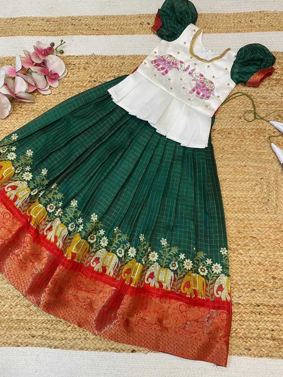 Ynf Soft Dola RIN235 Neil Kids Wear Wholesale Kids Lehenga Kids Lehenga Choli Baby Girl Lehenga Manufacturer