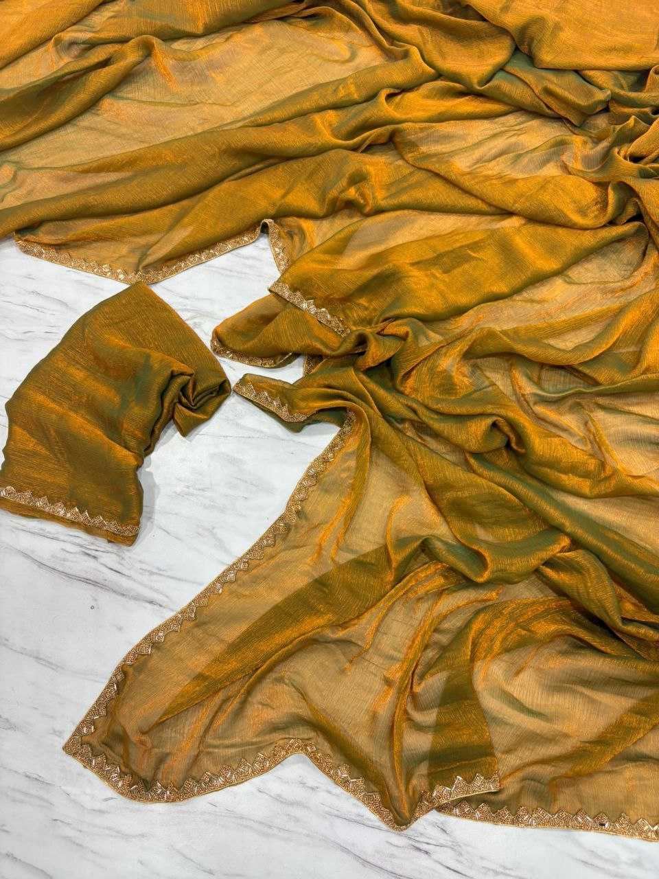 Ynf Soft Gold Crush KESH508 73 Sarees Wholesale Fancy Sarees Manufacturer