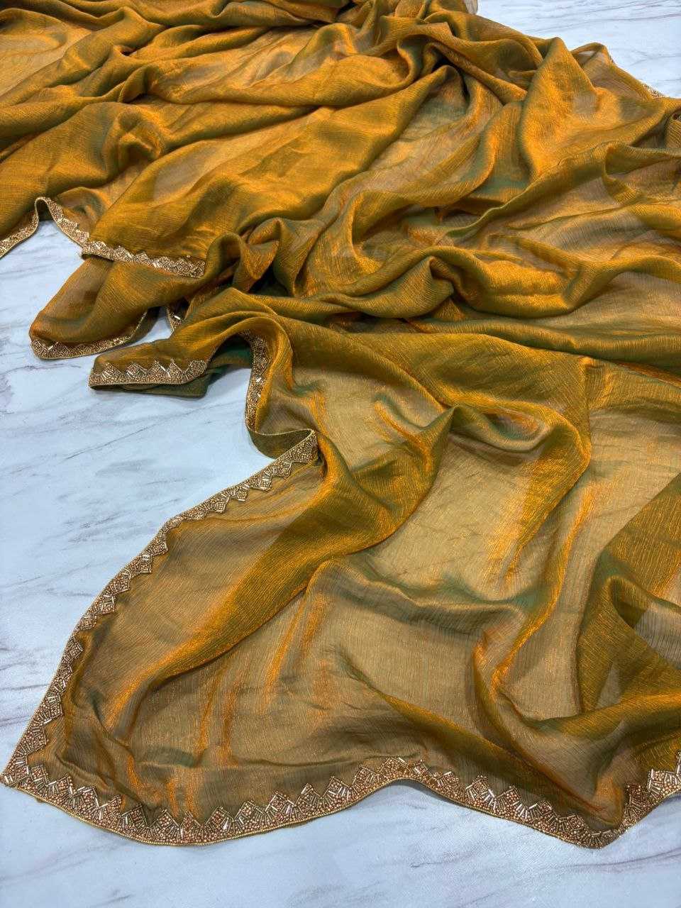 Ynf Soft Gold Crush KESH508 73 Sarees Wholesale Fancy Sarees Manufacturer