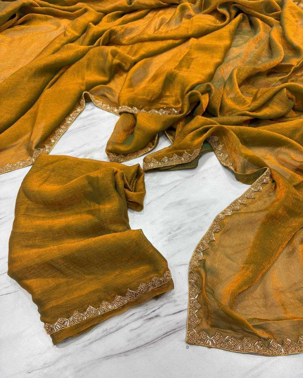 Ynf Soft Gold Crush KESH508 73 Sarees Wholesale Fancy Sarees Manufacturer