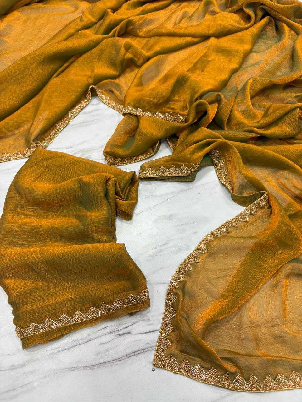 Ynf Soft Gold Crush KESH508 73 Sarees Wholesale Fancy Sarees Manufacturer