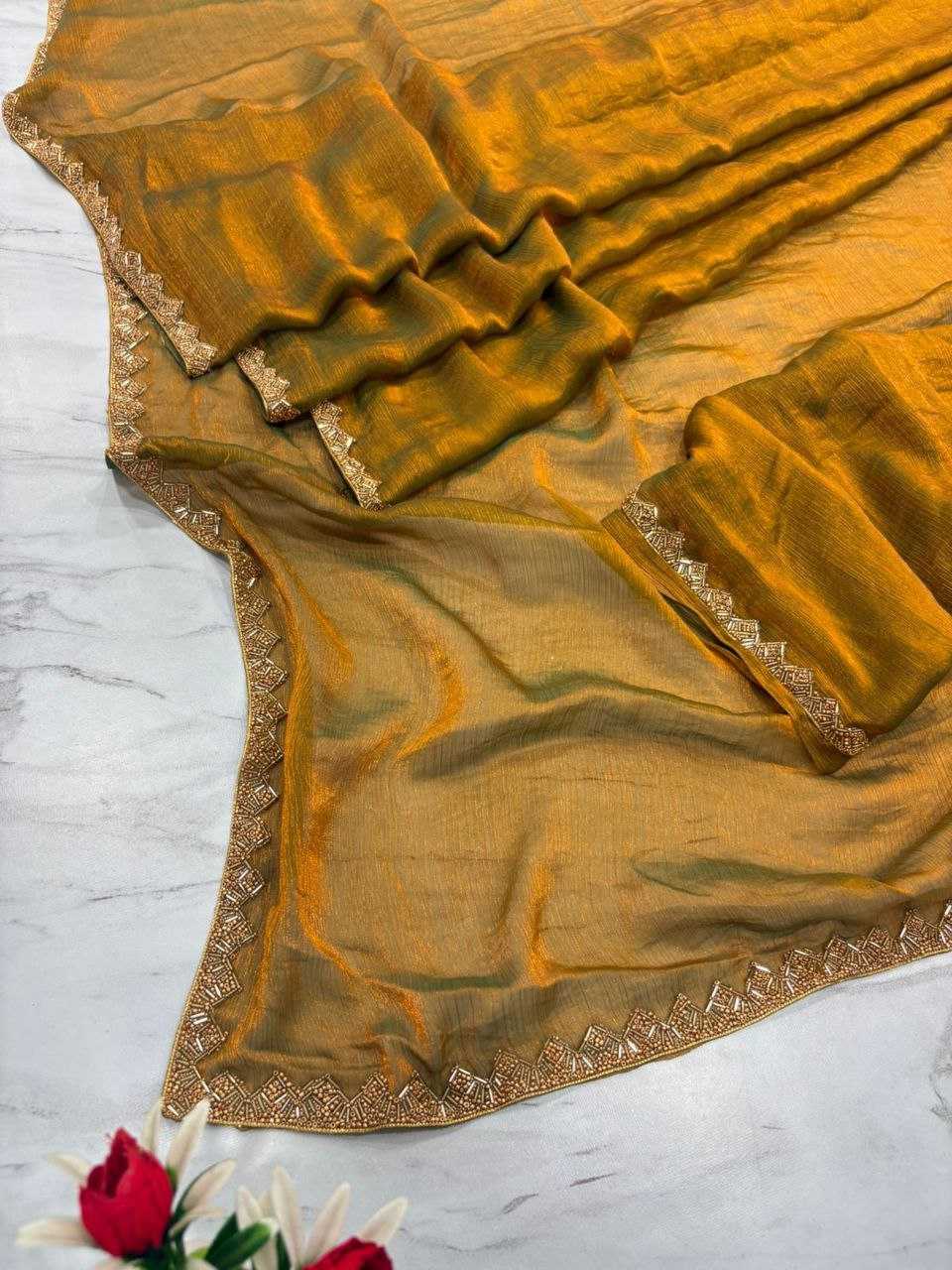 Ynf Soft Gold Crush KESH508 73 Sarees Wholesale Fancy Sarees Manufacturer