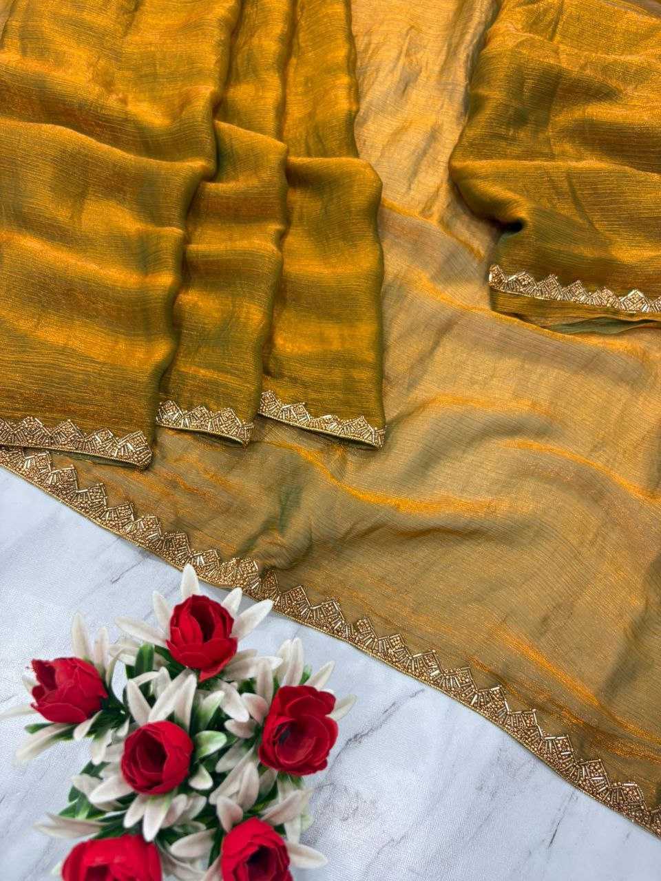 Ynf Soft Gold Crush KESH508 73 Sarees Wholesale Fancy Sarees Manufacturer