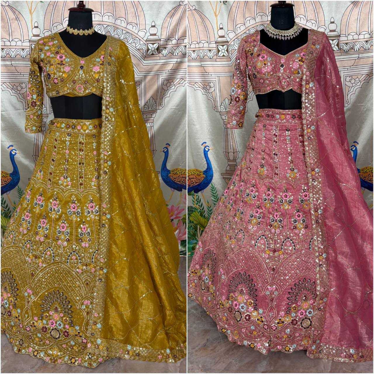 Ynf Soft Gold Crush KESH512 1773 Lehengas Wedding Collections Festive Collections Wholesale Designer Lehenga Embroidered Lehenga Lehenga With Cancan Manufacturer