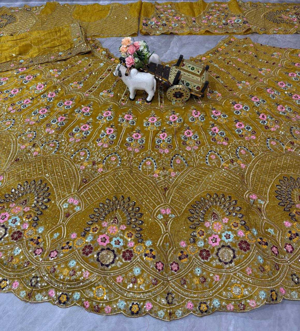 Ynf Soft Gold Crush KESH512 1773 Lehengas Wedding Collections Festive Collections Wholesale Designer Lehenga Embroidered Lehenga Lehenga With Cancan Manufacturer