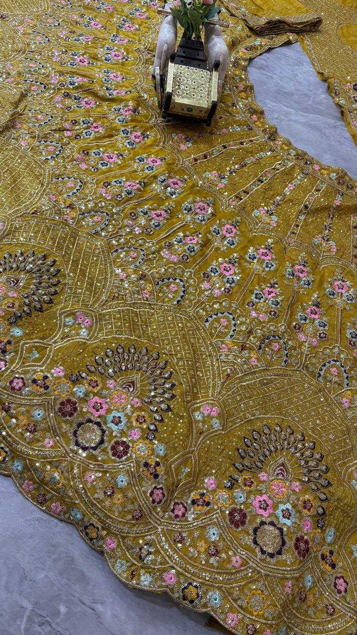 Ynf Soft Gold Crush KESH512 1773 Lehengas Wedding Collections Festive Collections Wholesale Designer Lehenga Embroidered Lehenga Lehenga With Cancan Manufacturer