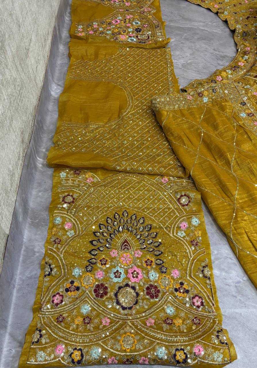 Ynf Soft Gold Crush KESH512 1773 Lehengas Wedding Collections Festive Collections Wholesale Designer Lehenga Embroidered Lehenga Lehenga With Cancan Manufacturer
