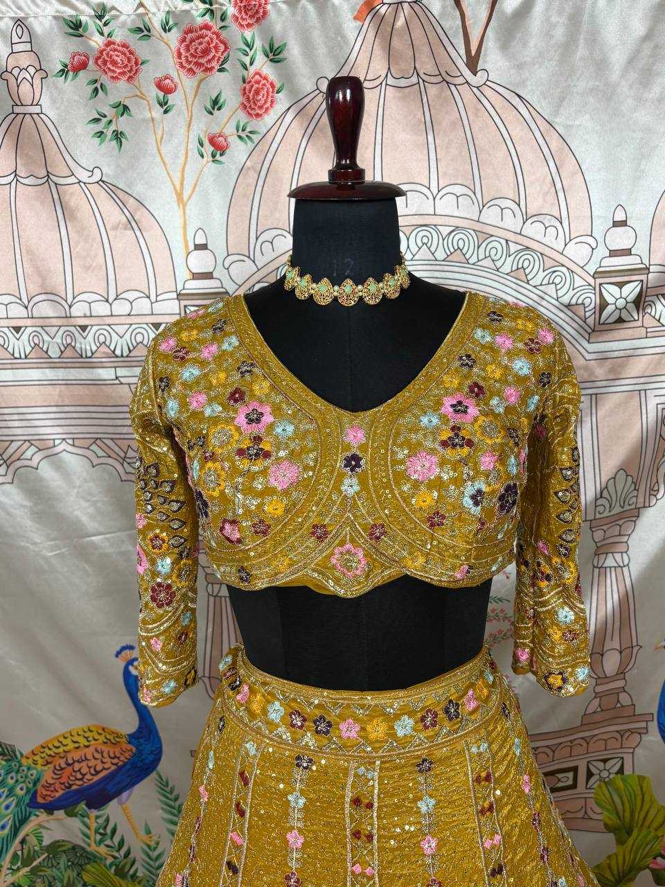 Ynf Soft Gold Crush KESH512 1773 Lehengas Wedding Collections Festive Collections Wholesale Designer Lehenga Embroidered Lehenga Lehenga With Cancan Manufacturer
