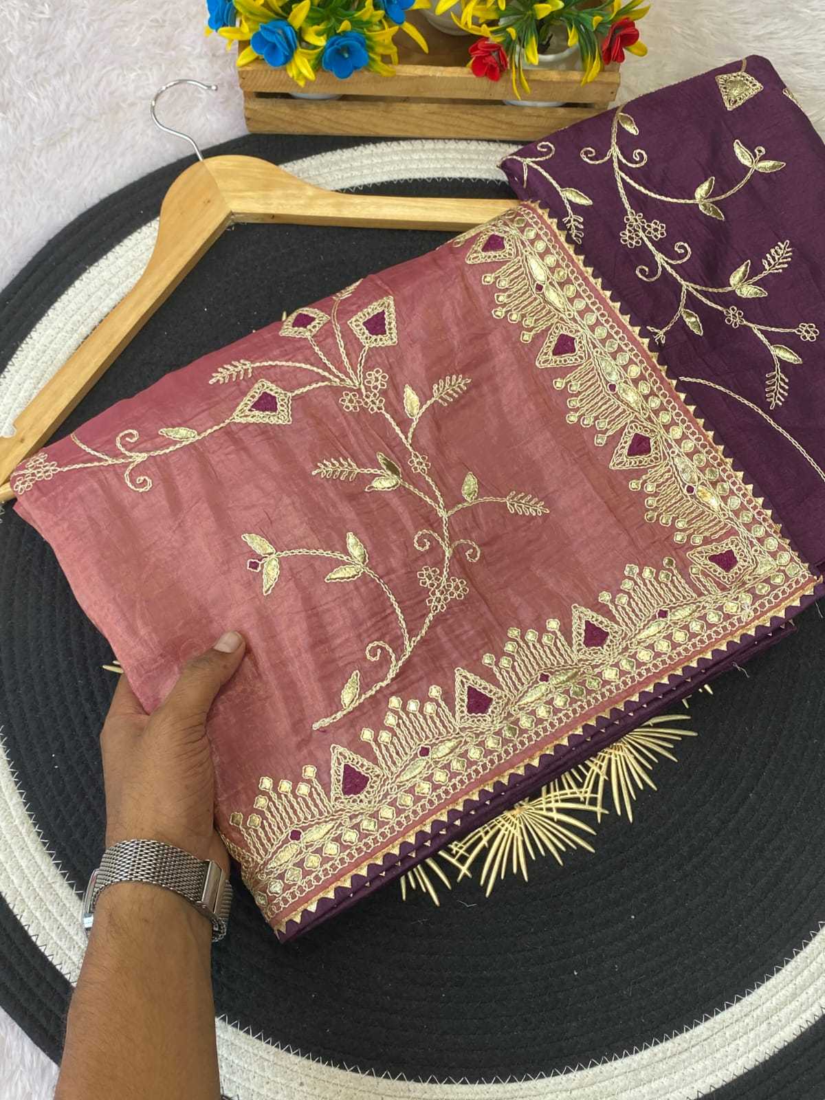 Ynf Soft Gold Crush KESH514 DAGA Sarees Wedding Collections Festive Collections Wholesale Designer Sarees Embroidered Sarees Sarees With Blouse Manufacturer