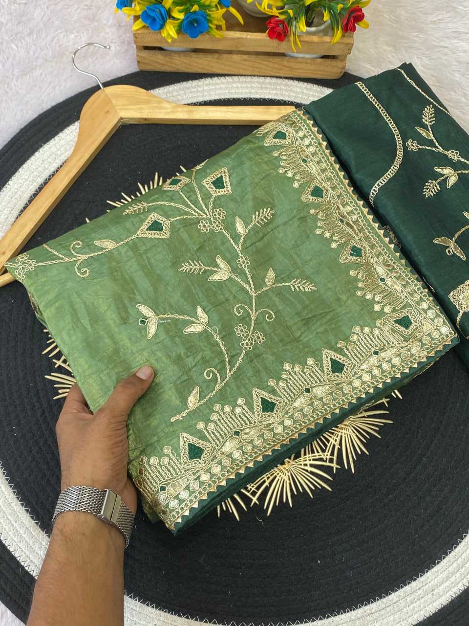 Ynf Soft Gold Crush KESH514 DAGA Sarees Wedding Collections Festive Collections Wholesale Designer Sarees Embroidered Sarees Sarees With Blouse Manufacturer