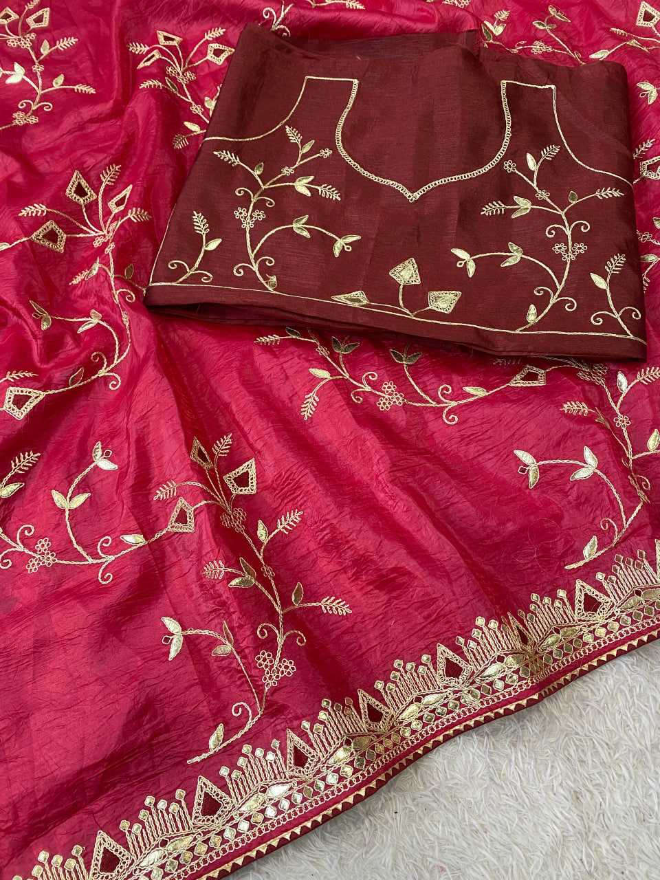 Ynf Soft Gold Crush KESH514 DAGA Sarees Wedding Collections Festive Collections Wholesale Designer Sarees Embroidered Sarees Sarees With Blouse Manufacturer
