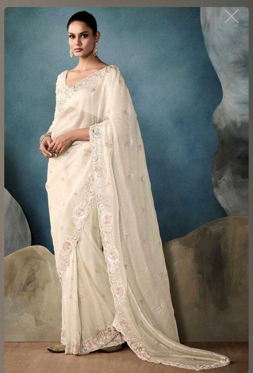 Ynf Soft Gold Crush RIN164 glamour Sarees Festive Collections Wholesale Sequence Sarees Embroidered Sarees Onam Collections Manufacturer