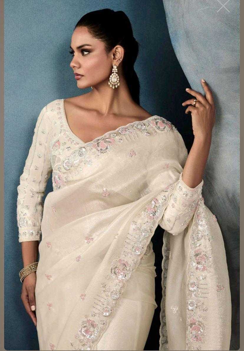 Ynf Soft Gold Crush RIN164 glamour Sarees Festive Collections Wholesale Sequence Sarees Embroidered Sarees Onam Collections Manufacturer
