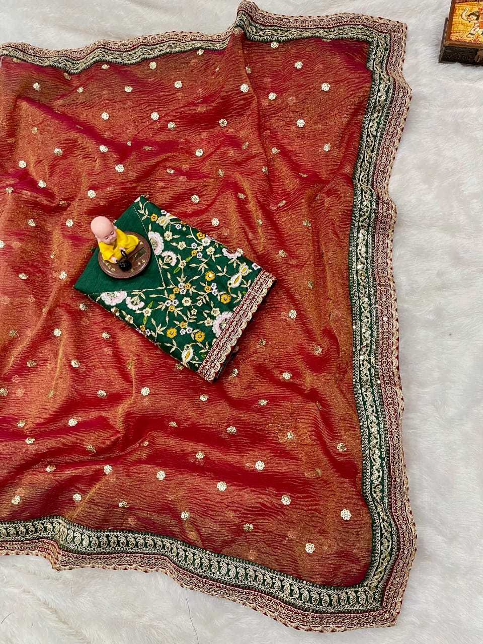 Ynf Soft Gold Crush RIN222 AAROHI Sarees Wholesale Designer Sarees Sequence Sarees Embroidered Sarees Manufacturer