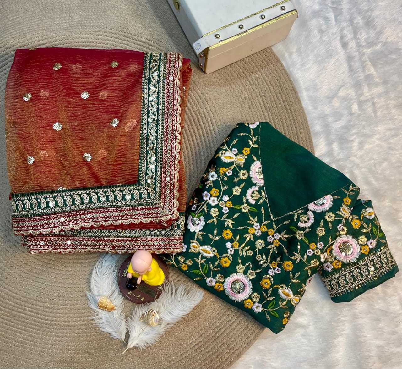 Ynf Soft Gold Crush RIN222 AAROHI Sarees Wholesale Designer Sarees Sequence Sarees Embroidered Sarees Manufacturer