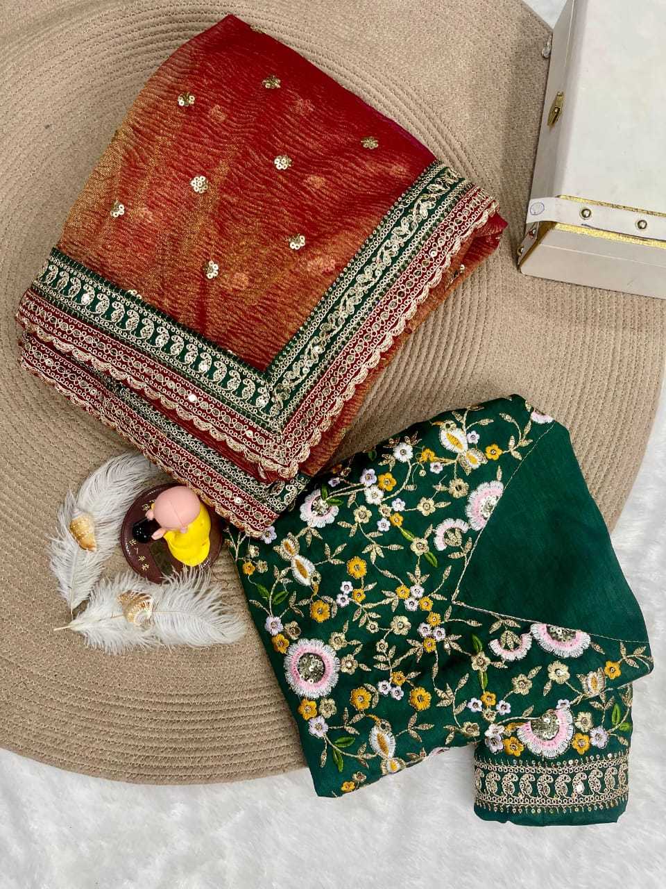 Ynf Soft Gold Crush RIN222 AAROHI Sarees Wholesale Designer Sarees Sequence Sarees Embroidered Sarees Manufacturer
