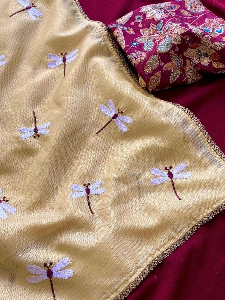 Ynf Soft Kota KESH249 Neeta Sarees Wholesale Designer Sarees Embroidered Sarees Kota Doria Sarees Manufacturer