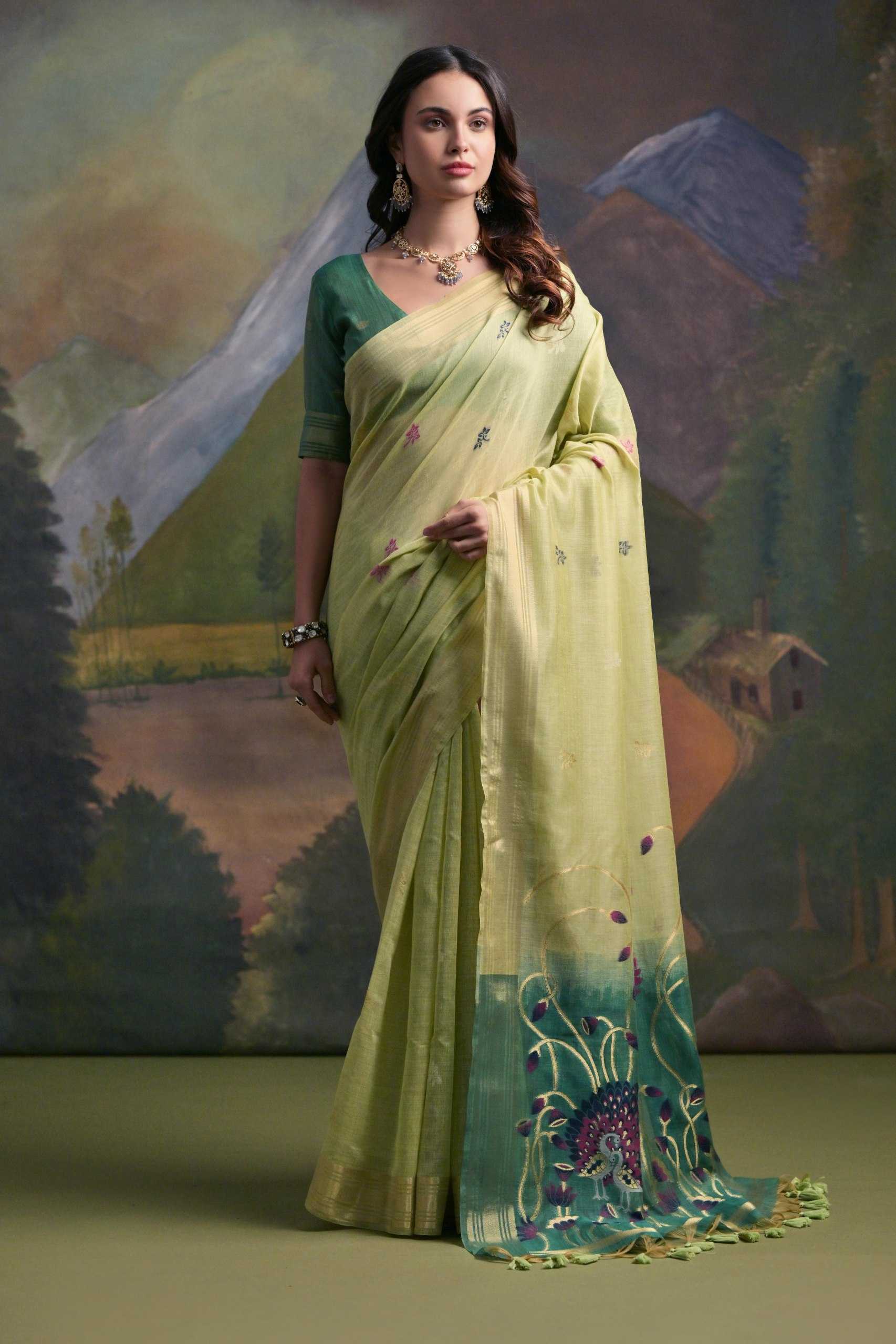 Ynf Soft Muga Silk KESH532 MUGA COTTON 406 Sarees Wholesale Designer Sarees Butta Sarees Traditional Sarees Manufacturer