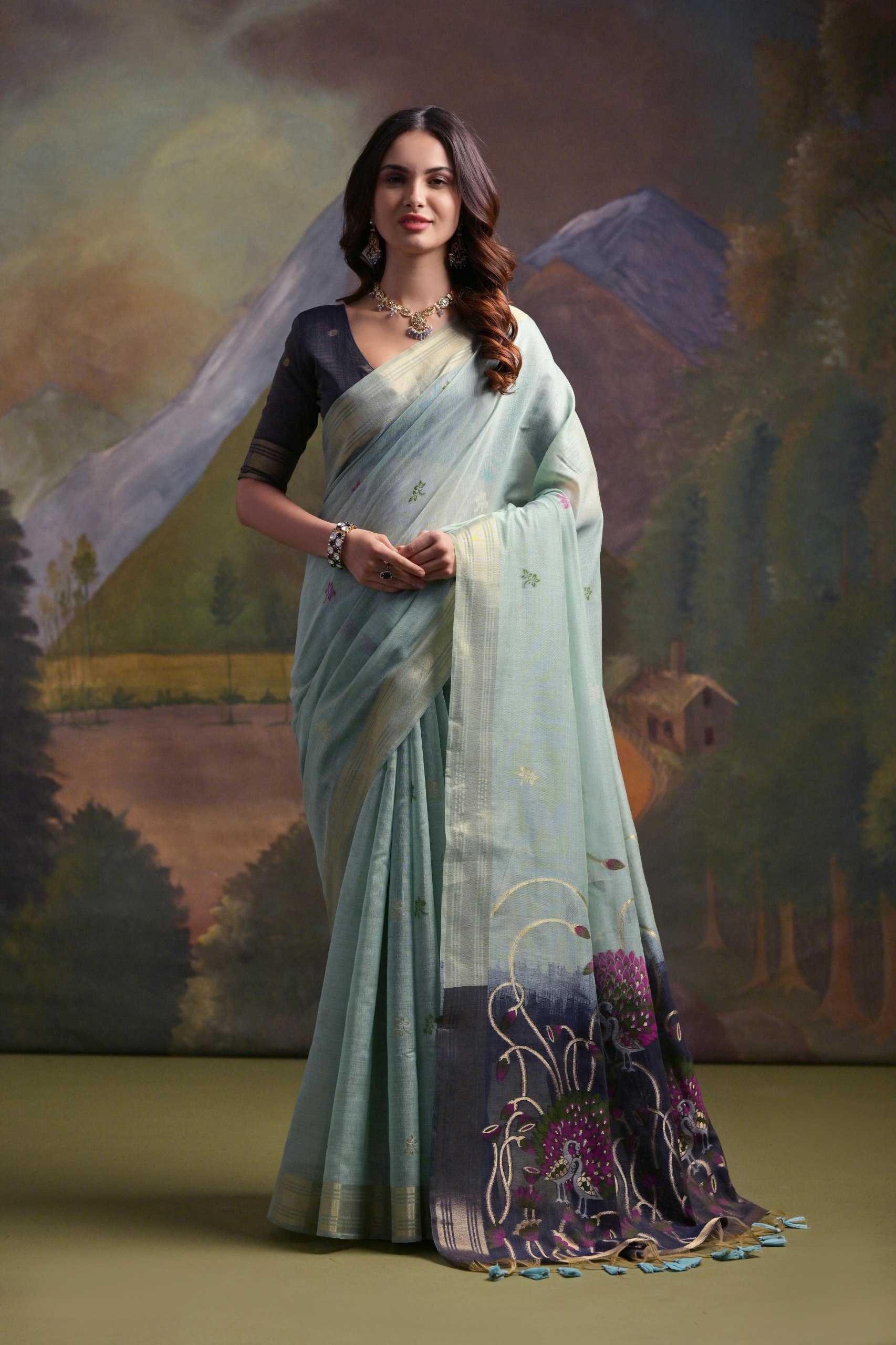Ynf Soft Muga Silk KESH532 MUGA COTTON 406 Sarees Wholesale Designer Sarees Butta Sarees Traditional Sarees Manufacturer