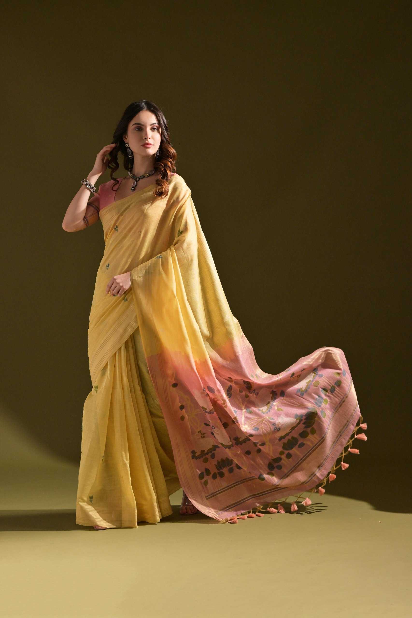 Ynf Soft Muga Silk KESH532 Muga Cotton 408 Sarees Wholesale Designer Sarees Butta Sarees Cotton Sarees Manufacturer