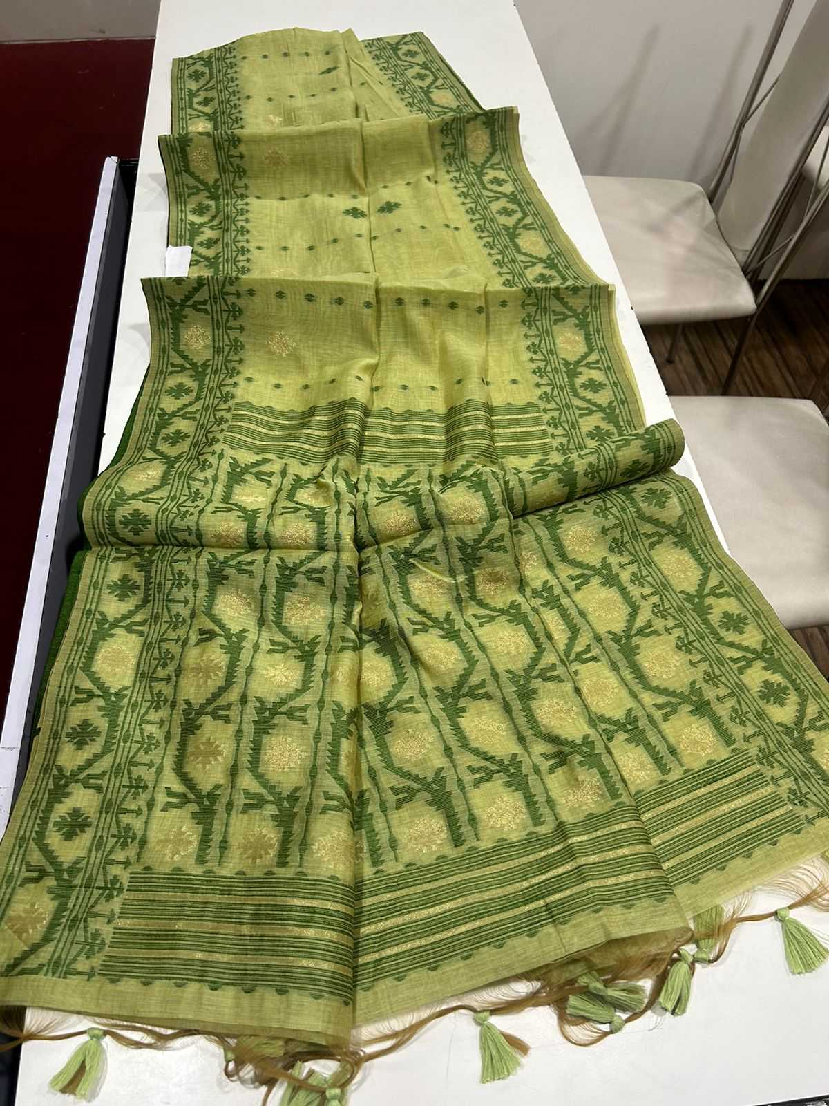 Ynf Soft Muga Silk KESH532 MUGA COTTON JAMDANI 5 Sarees Wholesale Fancy Sarees Butta Sarees Cotton Sarees Manufacturer
