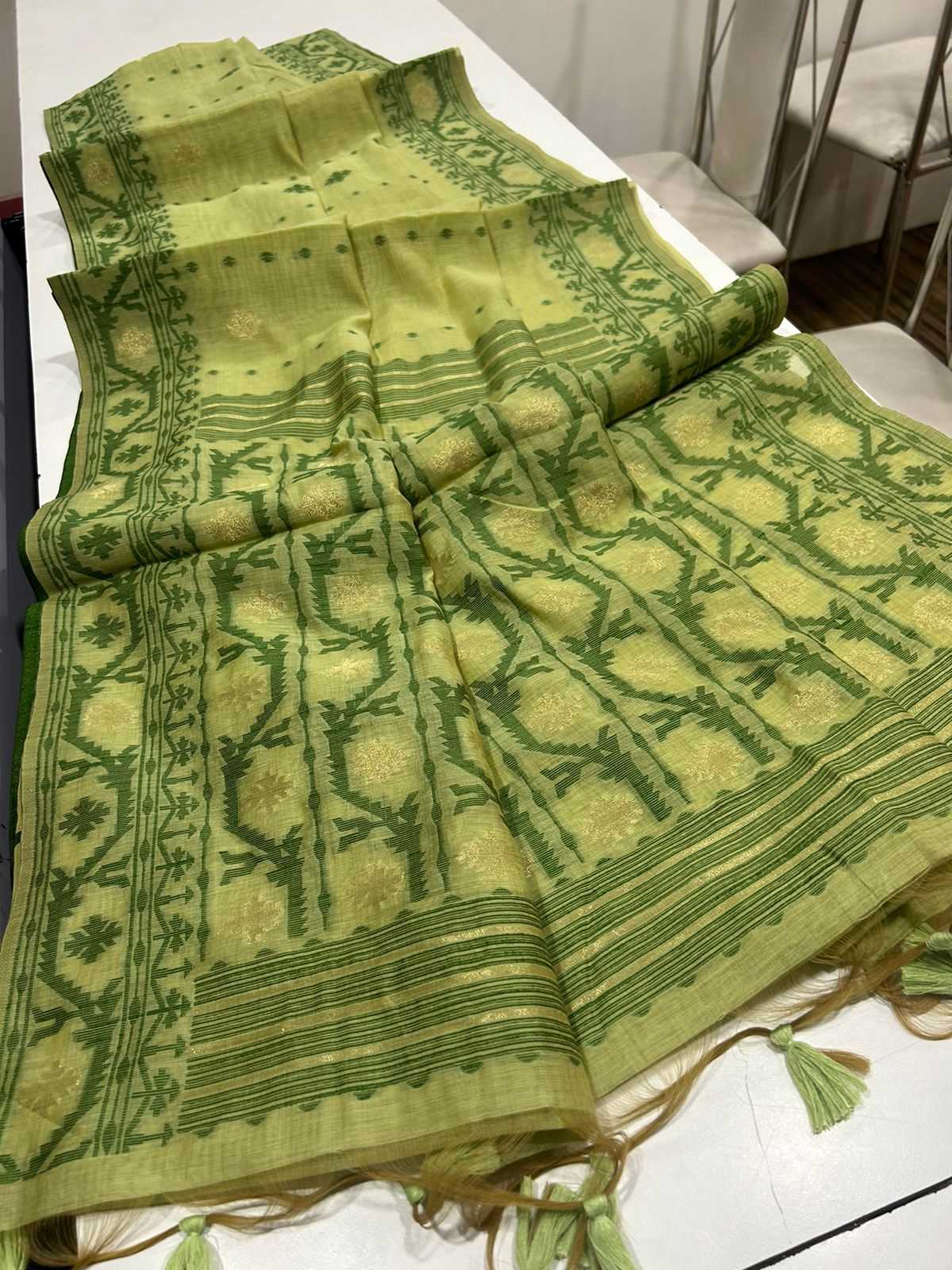Ynf Soft Muga Silk KESH532 MUGA COTTON JAMDANI 5 Sarees Wholesale Fancy Sarees Butta Sarees Cotton Sarees Manufacturer