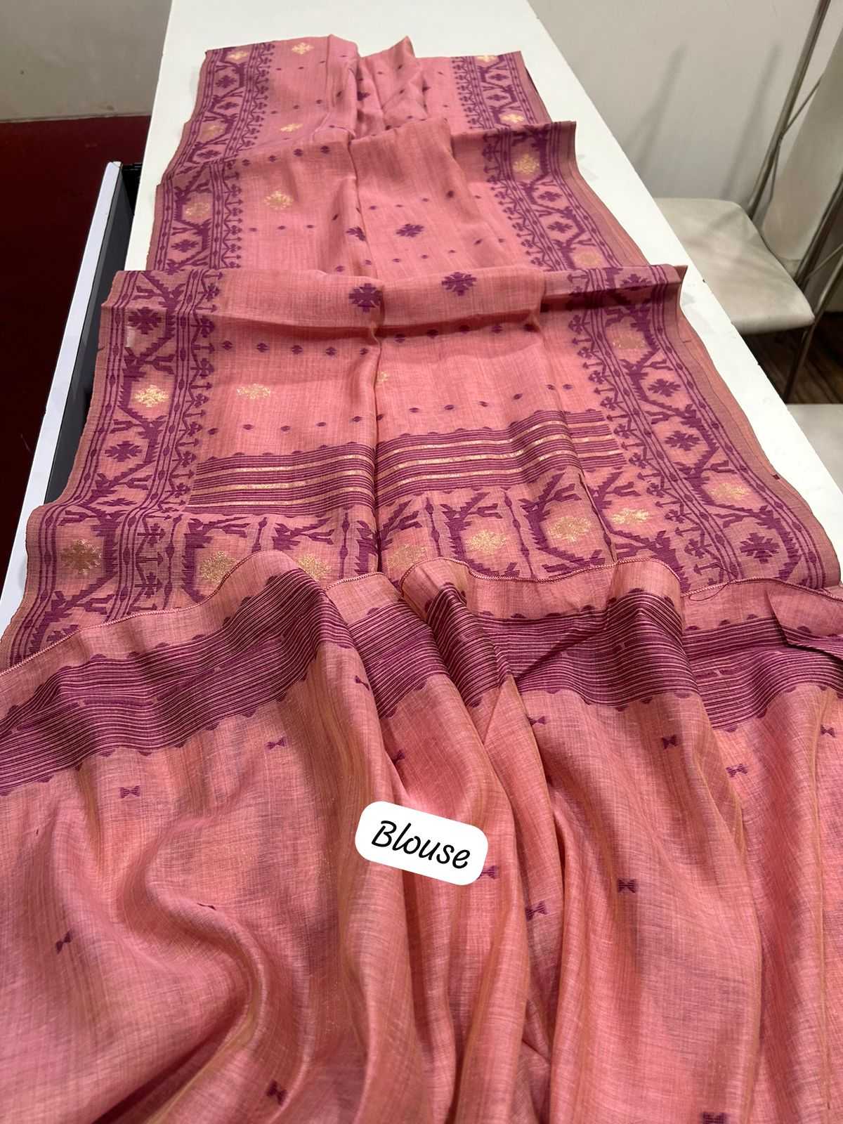 Ynf Soft Muga Silk KESH532 MUGA COTTON JAMDANI 5 Sarees Wholesale Fancy Sarees Butta Sarees Cotton Sarees Manufacturer