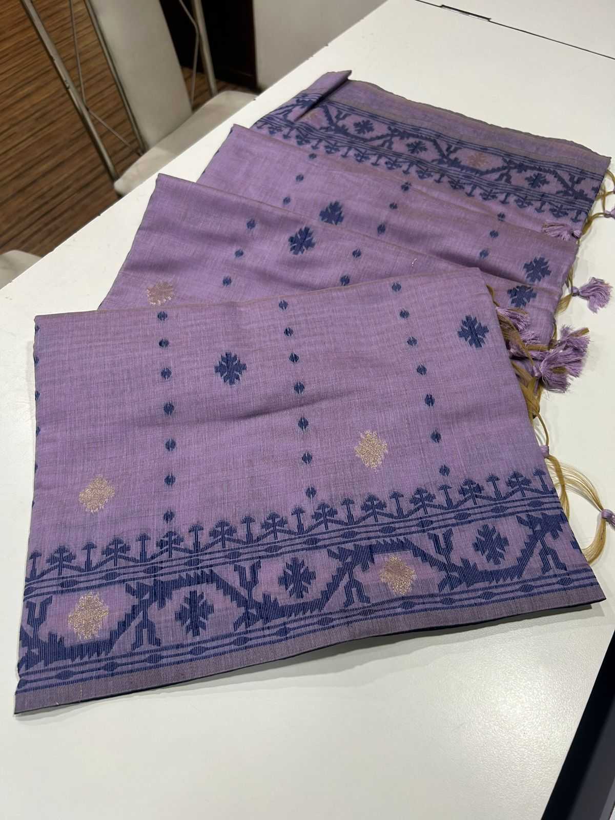 Ynf Soft Muga Silk KESH532 MUGA COTTON JAMDANI 5 Sarees Wholesale Fancy Sarees Butta Sarees Cotton Sarees Manufacturer