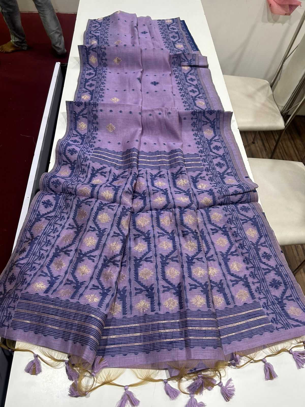 Ynf Soft Muga Silk KESH532 MUGA COTTON JAMDANI 5 Sarees Wholesale Fancy Sarees Butta Sarees Cotton Sarees Manufacturer