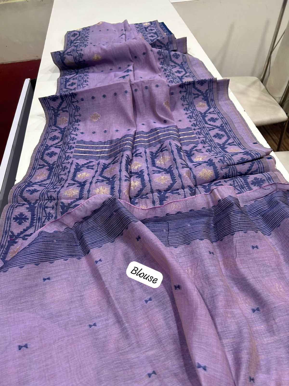 Ynf Soft Muga Silk KESH532 MUGA COTTON JAMDANI 5 Sarees Wholesale Fancy Sarees Butta Sarees Cotton Sarees Manufacturer