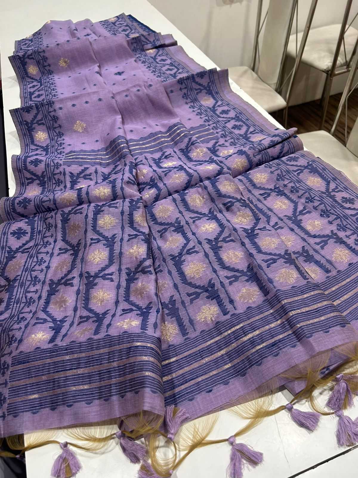 Ynf Soft Muga Silk KESH532 MUGA COTTON JAMDANI 5 Sarees Wholesale Fancy Sarees Butta Sarees Cotton Sarees Manufacturer