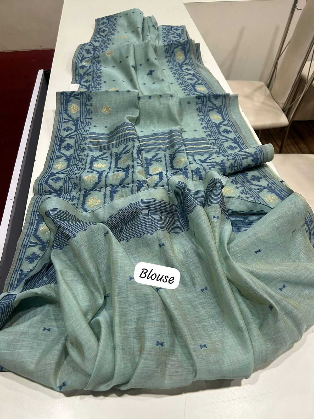 Ynf Soft Muga Silk KESH532 MUGA COTTON JAMDANI 5 Sarees Wholesale Fancy Sarees Butta Sarees Cotton Sarees Manufacturer