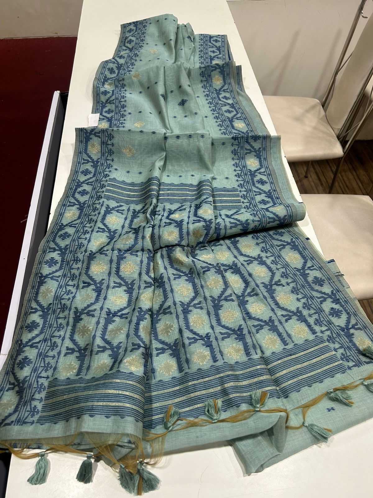 Ynf Soft Muga Silk KESH532 MUGA COTTON JAMDANI 5 Sarees Wholesale Fancy Sarees Butta Sarees Cotton Sarees Manufacturer