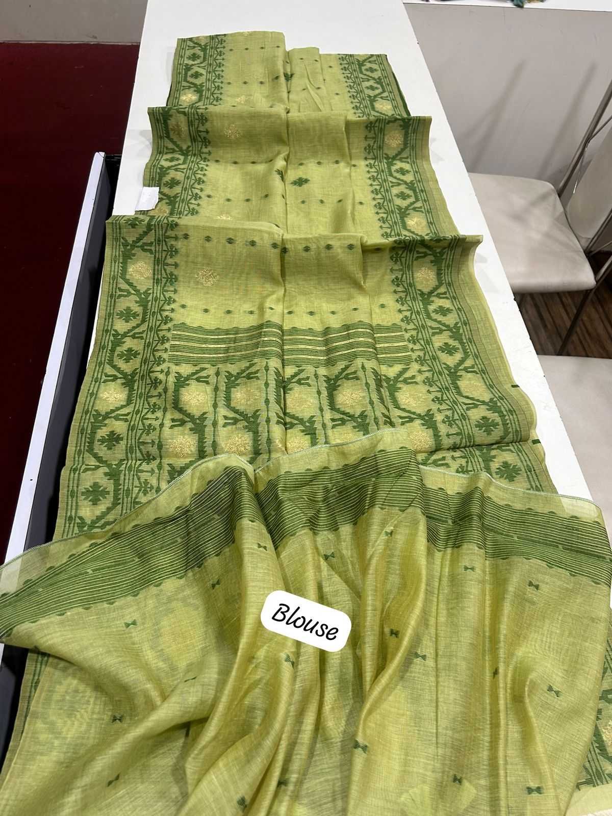 Ynf Soft Muga Silk KESH532 MUGA COTTON JAMDANI 5 Sarees Wholesale Fancy Sarees Butta Sarees Cotton Sarees Manufacturer