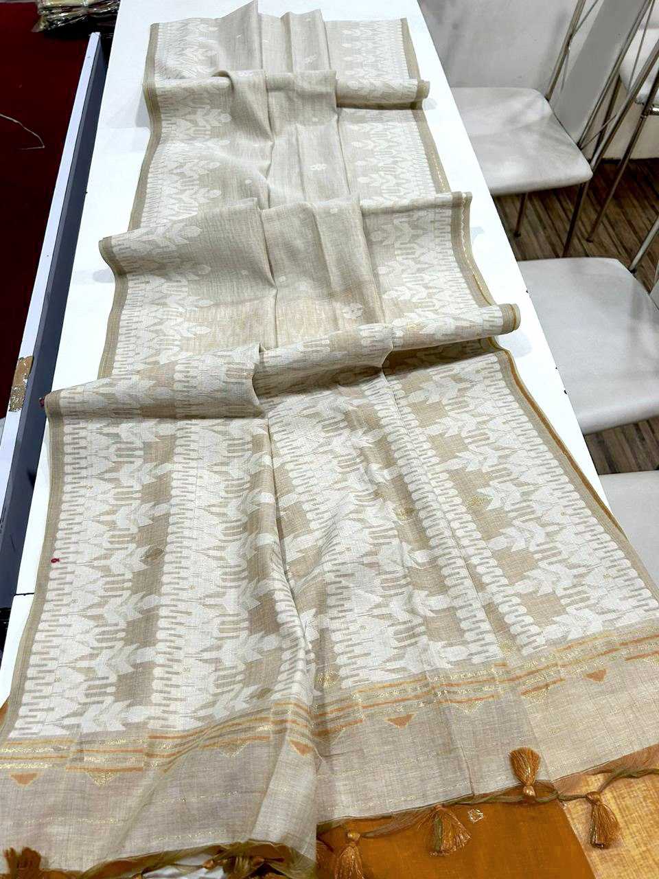 Ynf Soft Muga Silk KESH532 MUGA COTTON JAMDANI 7 Sarees Wholesale Designer Sarees Fancy Sarees Cotton Sarees Manufacturer