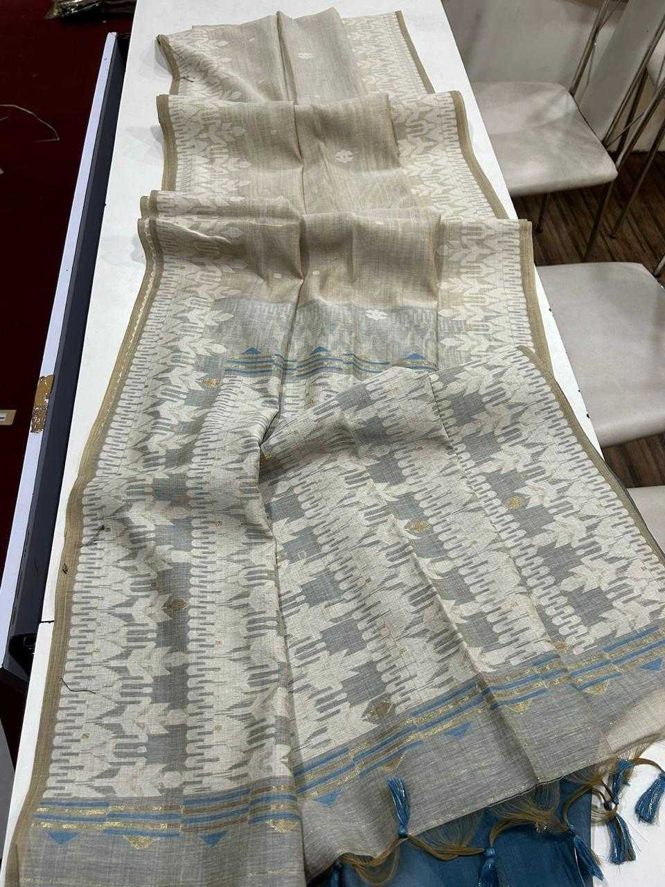 Ynf Soft Muga Silk KESH532 MUGA COTTON JAMDANI 7 Sarees Wholesale Designer Sarees Fancy Sarees Cotton Sarees Manufacturer