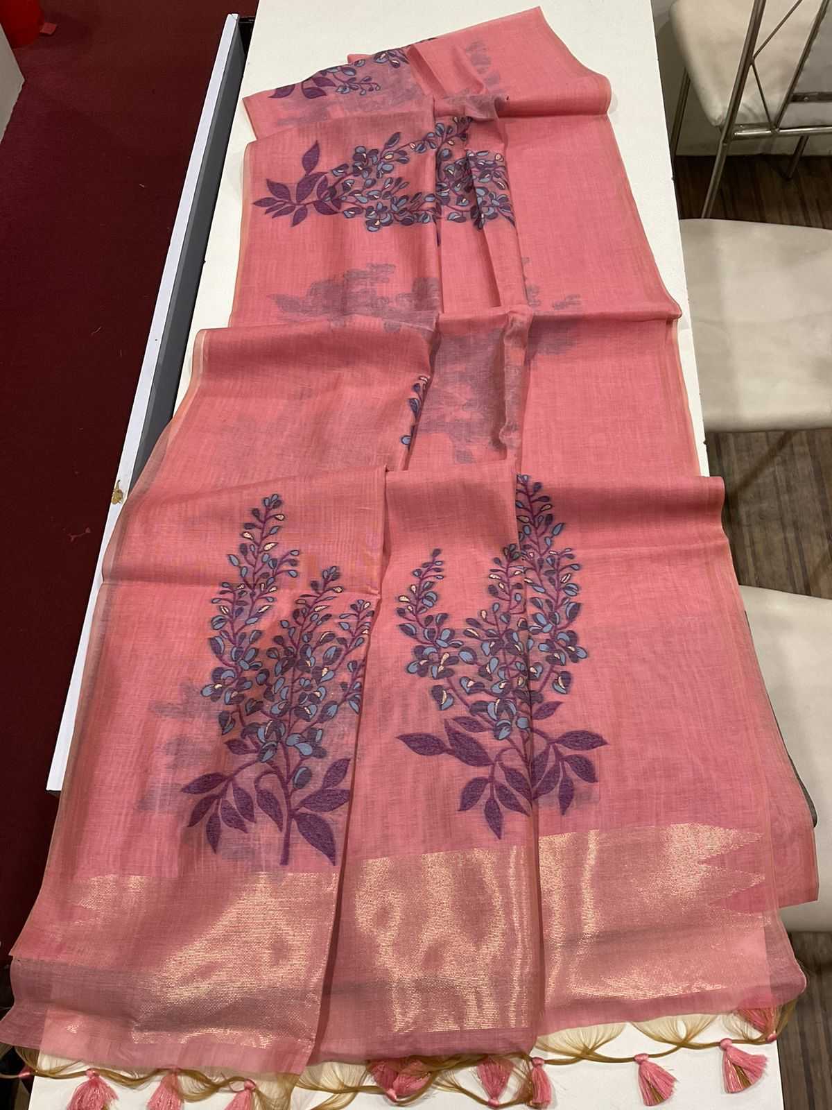 Ynf Soft Muga Silk KESH532 MUGA COTTON TREE 3 Sarees Wedding Collections Festive Collections Wholesale Traditional Sarees Silk Sarees Sarees With Blouse Manufacturer