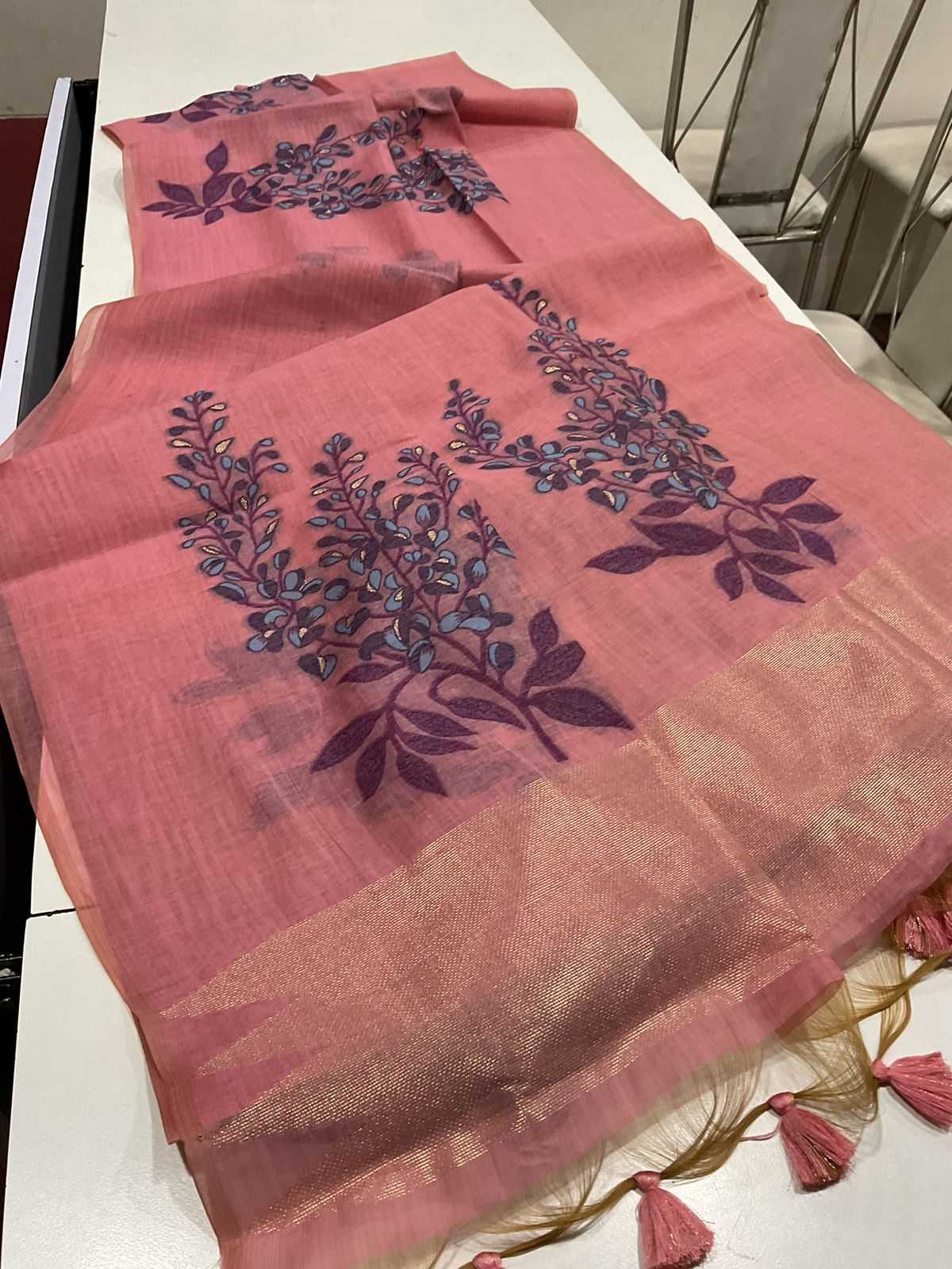 Ynf Soft Muga Silk KESH532 MUGA COTTON TREE 3 Sarees Wedding Collections Festive Collections Wholesale Traditional Sarees Silk Sarees Sarees With Blouse Manufacturer