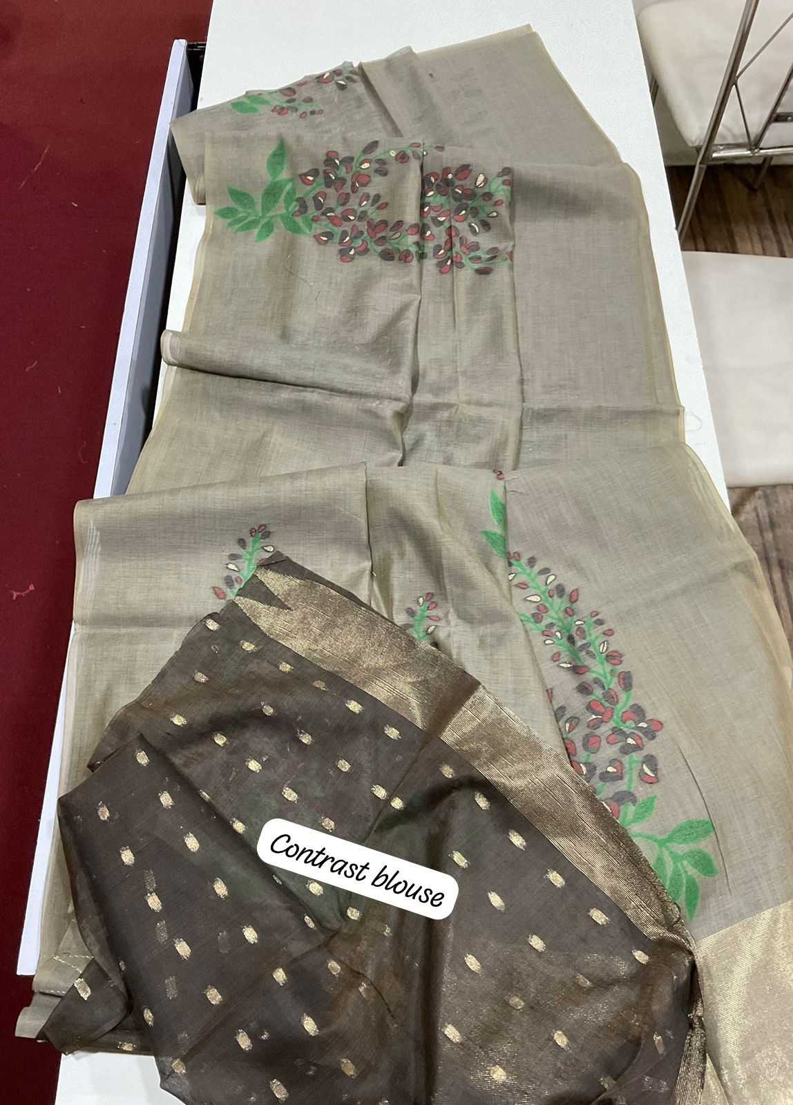 Ynf Soft Muga Silk KESH532 MUGA COTTON TREE 3 Sarees Wedding Collections Festive Collections Wholesale Traditional Sarees Silk Sarees Sarees With Blouse Manufacturer
