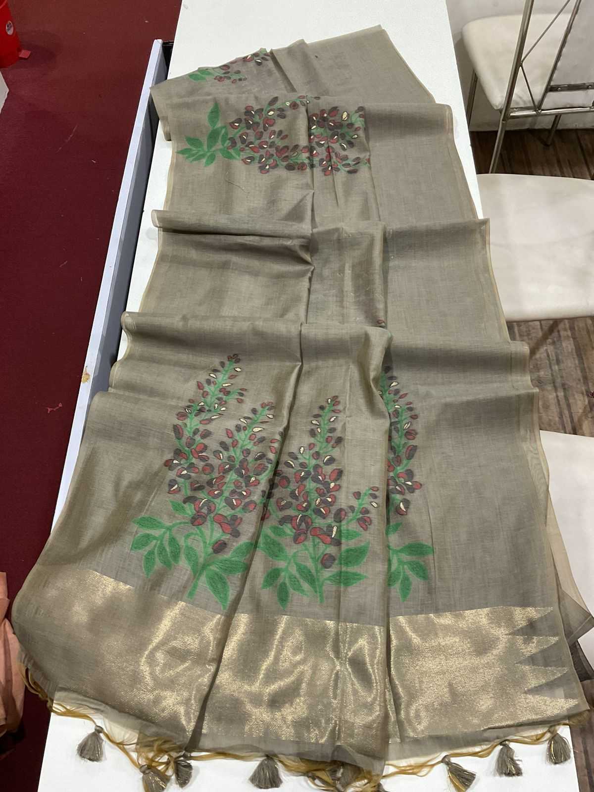 Ynf Soft Muga Silk KESH532 MUGA COTTON TREE 3 Sarees Wedding Collections Festive Collections Wholesale Traditional Sarees Silk Sarees Sarees With Blouse Manufacturer