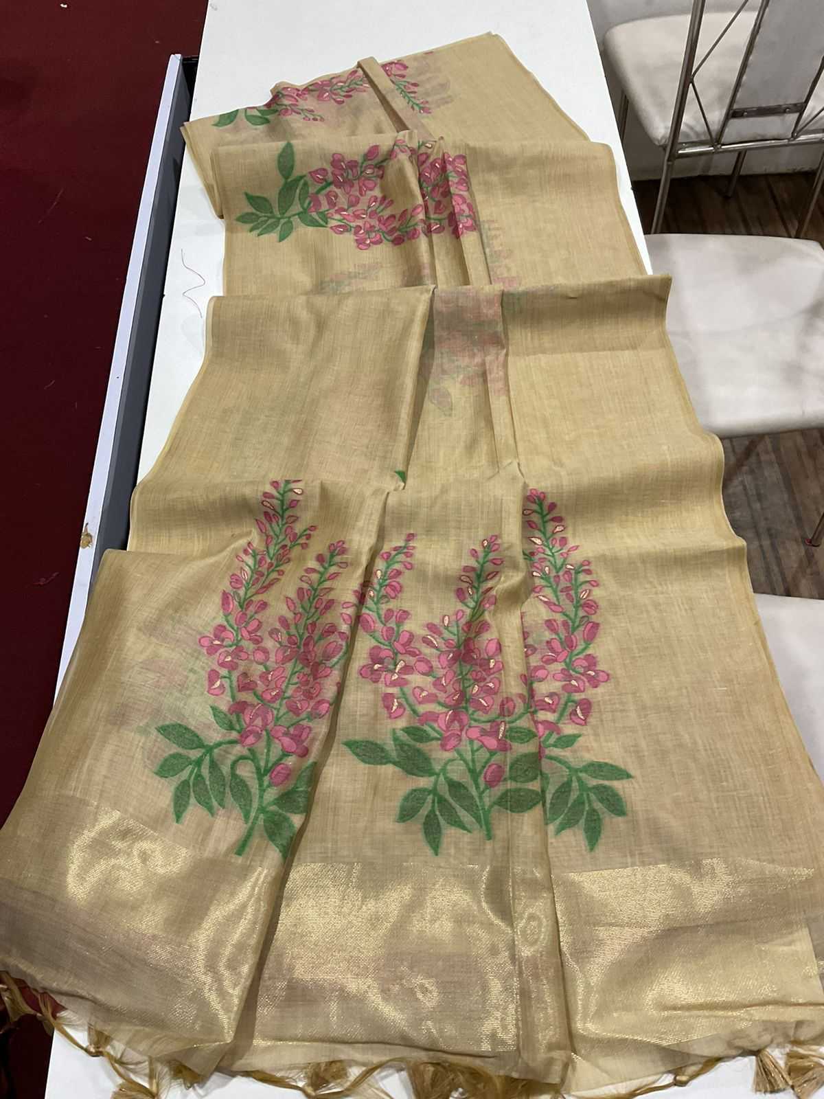 Ynf Soft Muga Silk KESH532 MUGA COTTON TREE 3 Sarees Wedding Collections Festive Collections Wholesale Traditional Sarees Silk Sarees Sarees With Blouse Manufacturer