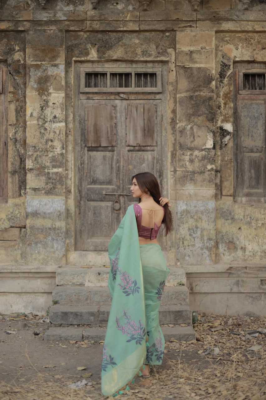Ynf Soft Muga Silk KESH532 MUGA COTTON TREE 3 Sarees Wedding Collections Festive Collections Wholesale Traditional Sarees Silk Sarees Sarees With Blouse Manufacturer