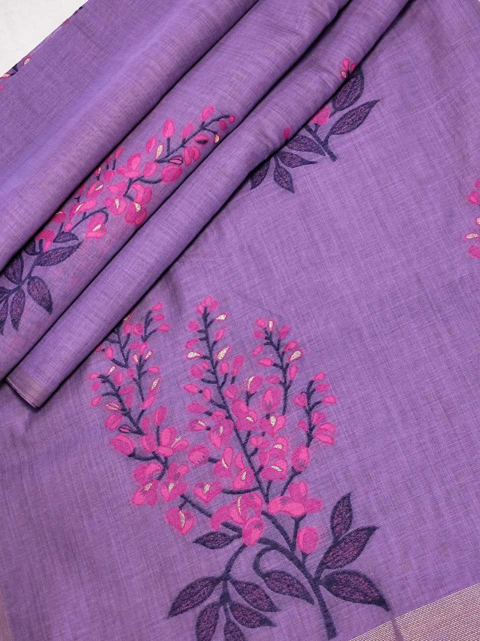 Ynf Soft Muga Silk KESH532 MUGA COTTON TREE 4 Sarees Wedding Collections Festive Collections Wholesale Floral Sarees Traditional Sarees Silk Sarees Manufacturer