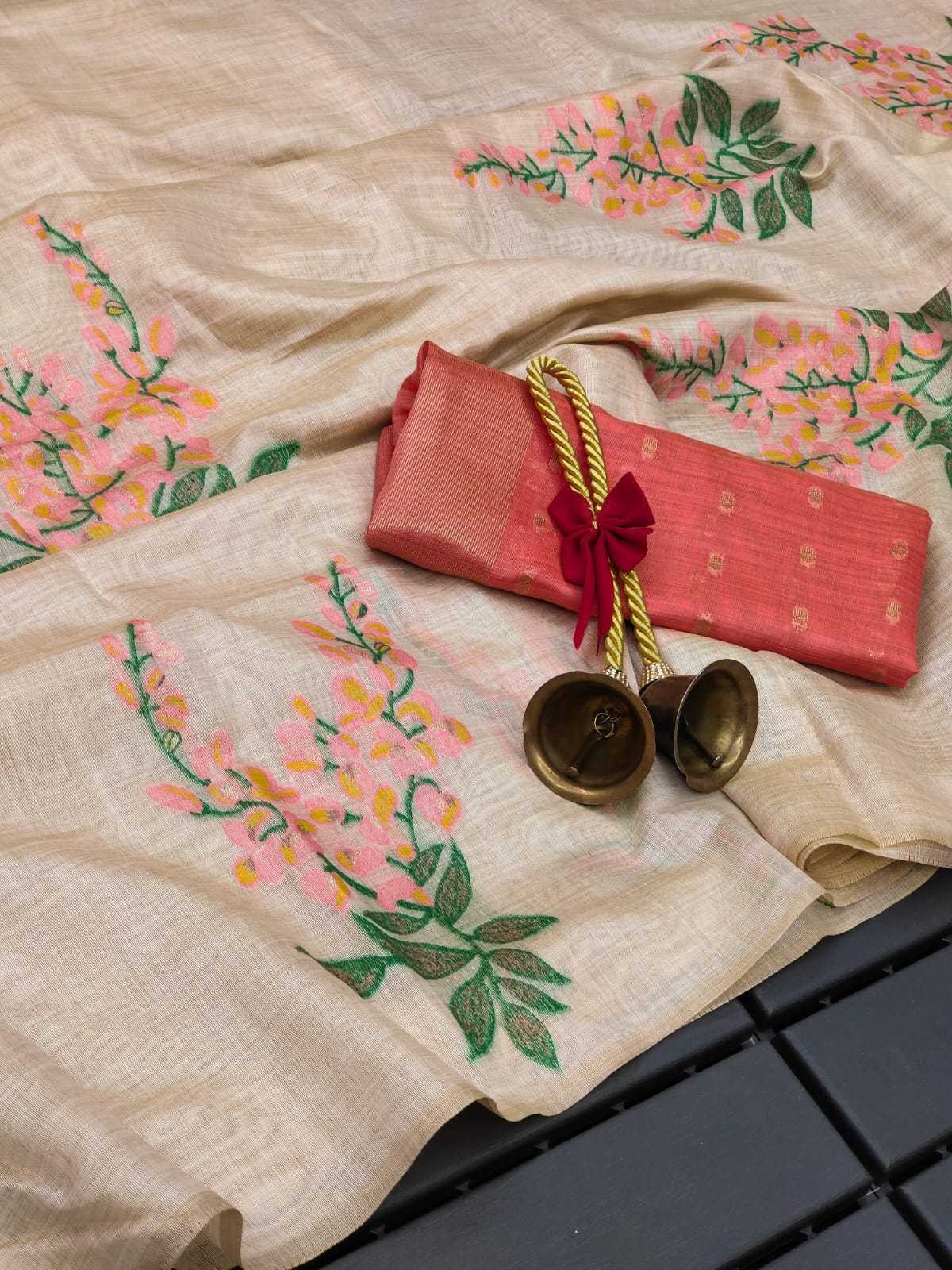 Ynf Soft Muga Silk KESH532 MUGA COTTON TREE Sarees Wedding Collections Festive Collections Wholesale Silk Sarees Zari Sarees Onam Collections Manufacturer