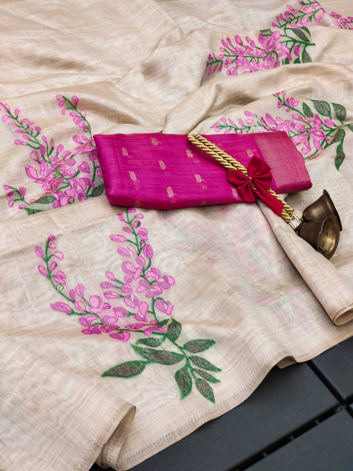 Ynf Soft Muga Silk KESH532 MUGA COTTON TREE Sarees Wedding Collections Festive Collections Wholesale Silk Sarees Zari Sarees Onam Collections Manufacturer