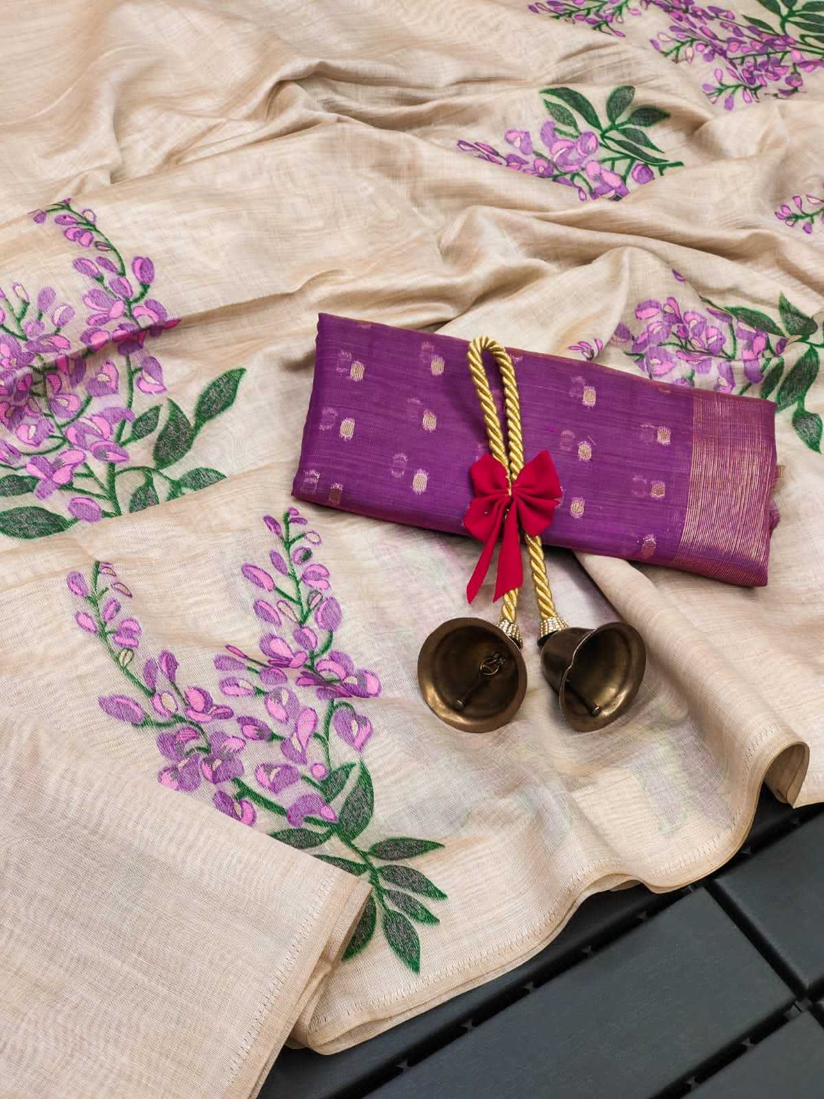 Ynf Soft Muga Silk KESH532 MUGA COTTON TREE Sarees Wedding Collections Festive Collections Wholesale Silk Sarees Zari Sarees Onam Collections Manufacturer