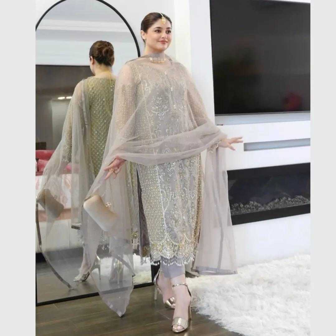 Ynf Soft Net KESH512 1674 Suits & Dresses Wholesale Ladies Suits Palazzo Suit Embroidered Suits Manufacturer