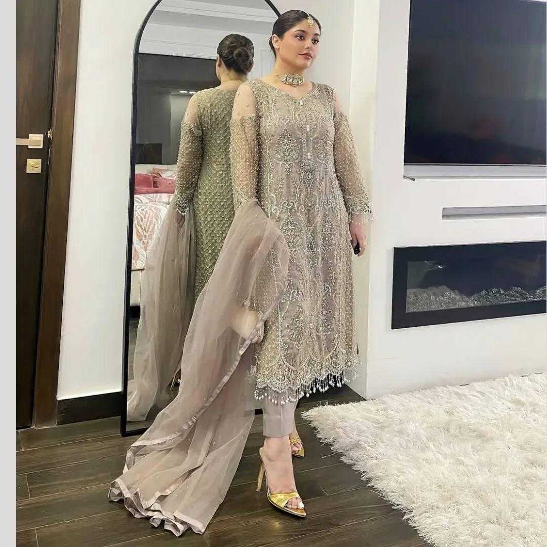 Ynf Soft Net KESH512 1674 Suits & Dresses Wholesale Ladies Suits Palazzo Suit Embroidered Suits Manufacturer